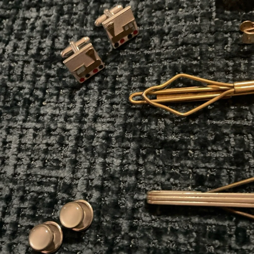 Gold-Tone Men's Tie Clip Bundle - Classic Sleek Design